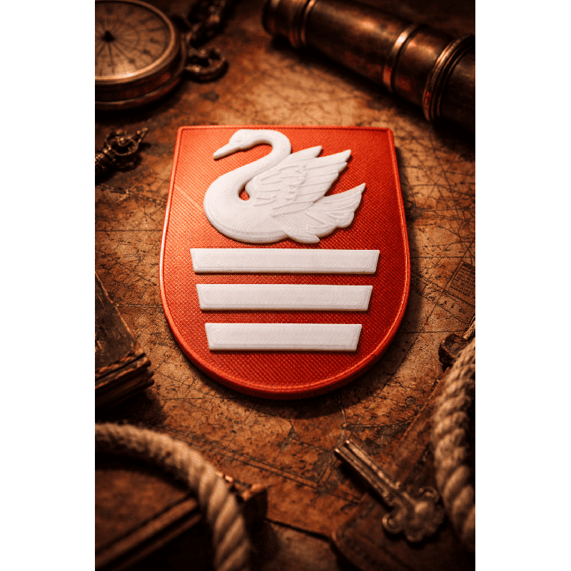 Herb Biłgoraja 3D | Dekoracja drukowana 3D