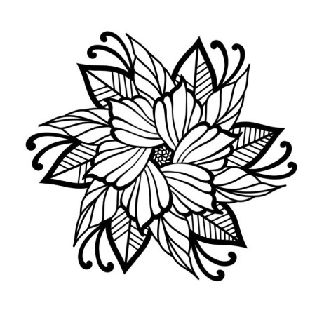 Mandala 3D – kwiatowa dekoracja ścienna | qdote3D