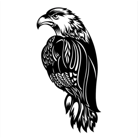 Orzeł 3D – dekoracja ścienna | qdote3D