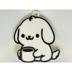 Breloczek Piesek 3D do kluczy – cute design | qdote3D