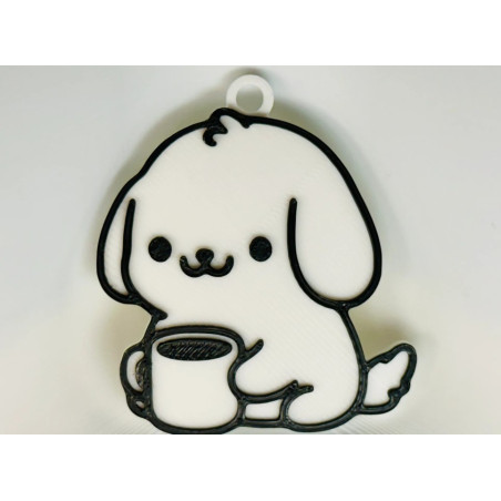 Breloczek Piesek 3D do kluczy – cute design | qdote3D