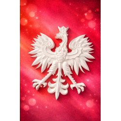 Orzeł Biały 3D – dekoracja ścienna | qdote3D