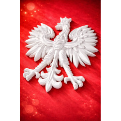 Orzeł Biały 3D – dekoracja ścienna | qdote3D